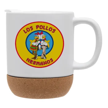 Los Pollos Hermanos, Κούπα, κεραμική με βάση φελού και καπάκι (ΜΑΤ), 330ml