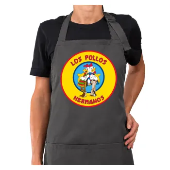 Los Pollos Hermanos, Ποδιά μακριά Σεφ ολόσωμη με τσέπες GREY (ΕΝΗΛΙΚΩΝ)