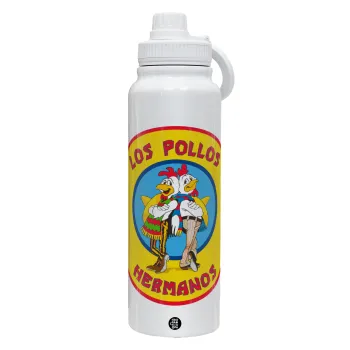Los Pollos Hermanos, Θερμός 1L Ανοξείδωτο με Βάση Κινητού & Διπλά Τοιχώματα