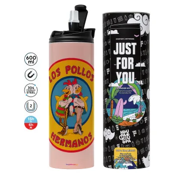 Los Pollos Hermanos, Tumbler stainless steel PINK 600ml
