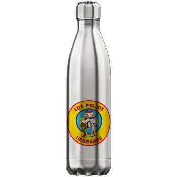 Los Pollos Hermanos, Inox (Stainless steel) hot metal mug, double wall, 750ml