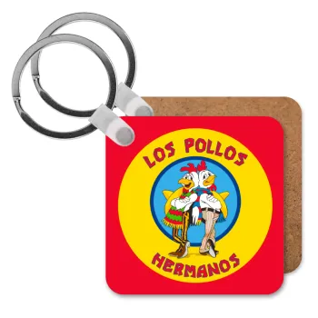 Los Pollos Hermanos, Μπρελόκ Ξύλινο τετράγωνο MDF