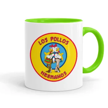 Los Pollos Hermanos, Mug colored light green, ceramic, 330ml