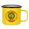 Metallic enamel MATT Yellow cup 360ml
