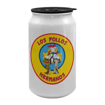 Los Pollos Hermanos, Κούπα ταξιδιού μεταλλική με καπάκι (tin-can) 500ml