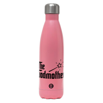 The Godmather, Metal mug thermos Pink Mat (Stainless steel), double wall, 500ml