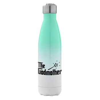 The Godmather, Metal mug thermos Green/White (Stainless steel), double wall, 500ml