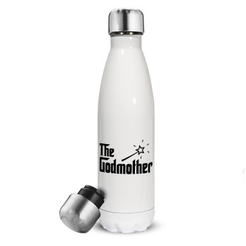 The Godmather, Metal mug thermos White (Stainless steel), double wall, 500ml