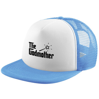 The Godmather, Καπέλο Soft Trucker με Δίχτυ Γαλάζιο/Λευκό