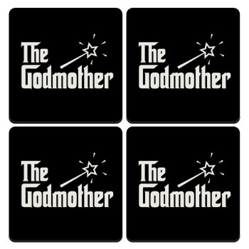 The Godmather, ΣΕΤ 4 Σουβέρ ξύλινα τετράγωνα (9cm)