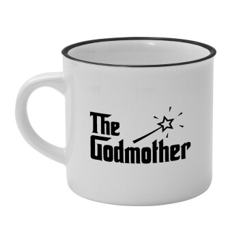 The Godmather, Κούπα κεραμική vintage Λευκή/Μαύρη 230ml