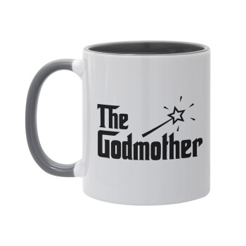 The Godmather, Mug colored grey, ceramic, 330ml