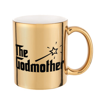 The Godmather, Mug ceramic, gold mirror, 330ml