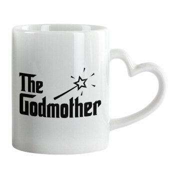The Godmather, Mug heart handle, ceramic, 330ml