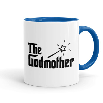 The Godmather, Mug colored blue, ceramic, 330ml