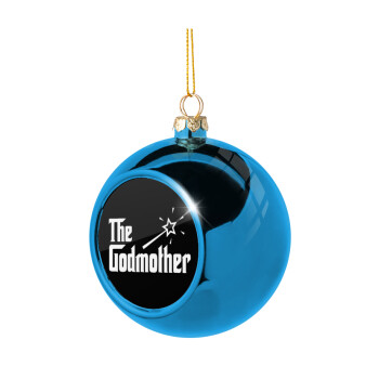 The Godmather, Blue Christmas tree ball ornament 8cm