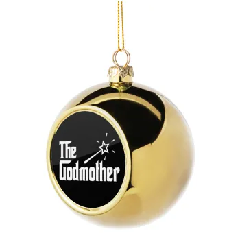The Godmather, Golden Christmas tree ball ornament 8cm