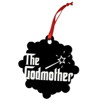 The Godmather, Christmas ornament snowflake wooden 7.5cm