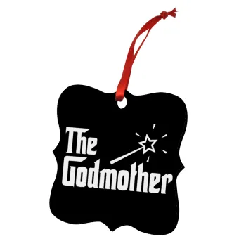 The Godmather, Christmas ornament polygon wooden 7.5cm