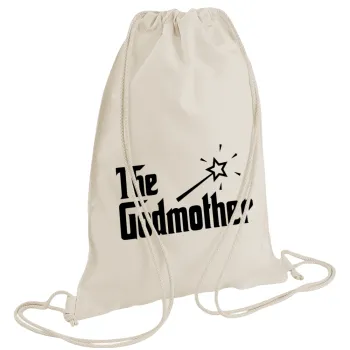 The Godmather, Backpack bag GYMBAG natural (28x40cm)