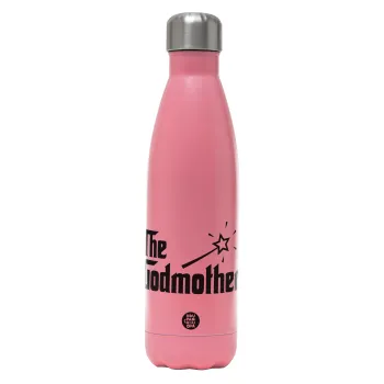 The Godmather, Metal mug thermos Pink Mat (Stainless steel), double wall, 500ml
