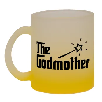 The Godmather, Κούπα γυάλινη δίχρωμη με βάση το κίτρινο ματ, 330ml