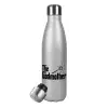 Metallic Glitter Silver Thermos Flask (Stainless steel), double-walled, 500ml