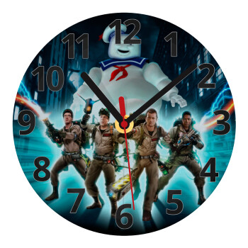 Ghostbusters team, Ρολόι τοίχου γυάλινο (20cm)