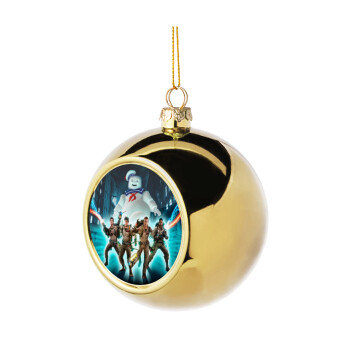 Ghostbusters team, Χριστουγεννιάτικη μπάλα δένδρου Χρυσή 8cm