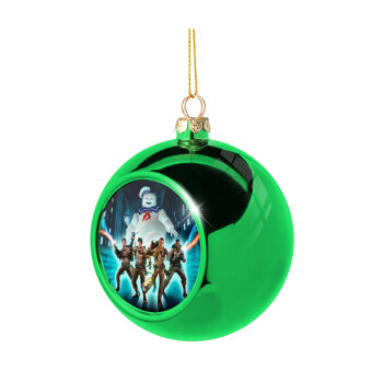 Ghostbusters team, Χριστουγεννιάτικη μπάλα δένδρου Πράσινη 8cm