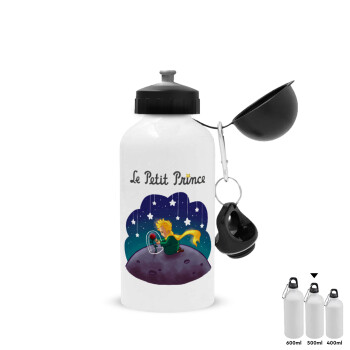 Little prince, Metal water bottle, White, aluminum 500ml