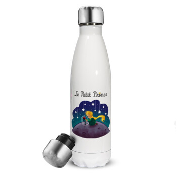 Little prince, Metal mug thermos White (Stainless steel), double wall, 500ml