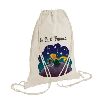 Ο μικρός πρίγκιπας, Τσάντα πλάτης πουγκί GYMBAG natural (28x40cm)