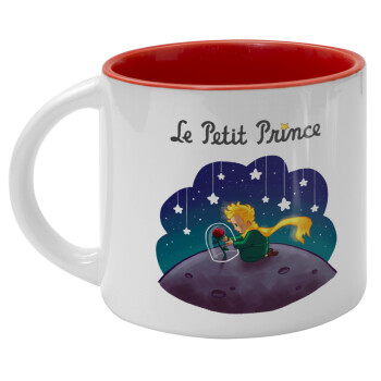 Little prince, Κούπα κεραμική 400ml Λευκή/Κόκκινη