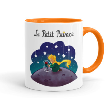 Little prince, Mug colored orange, ceramic, 330ml