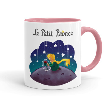 Little prince, Mug colored pink, ceramic, 330ml