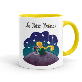 Little prince, Mug colored yellow, ceramic, 330ml