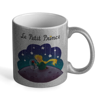 Little prince, Κούπα Ασημένια Glitter που γυαλίζει, κεραμική, 330ml