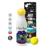 Tennis ball Metal mug thermos White, double wall, 550ml