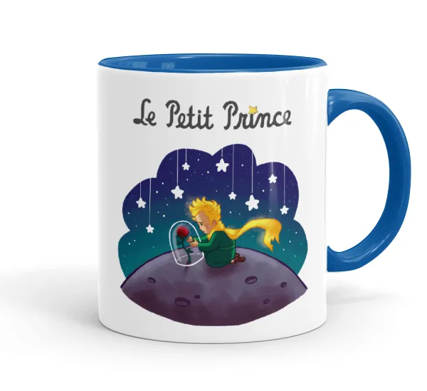 Little prince — Mug colored blue, ceramic, 330ml