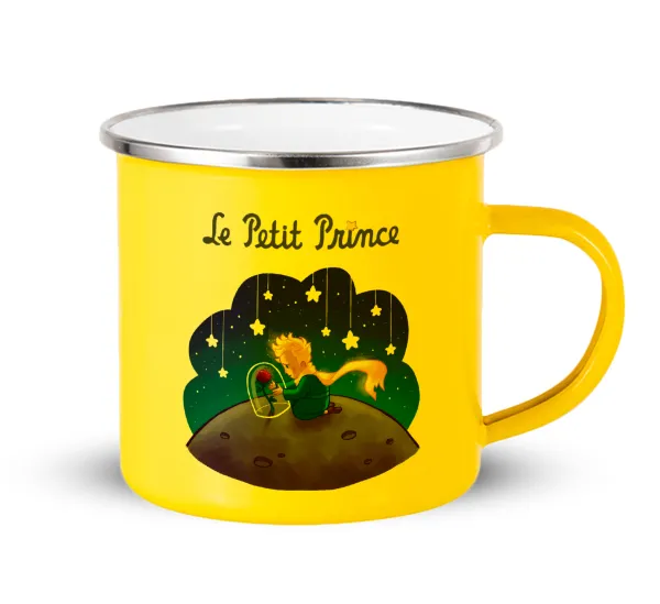 Little prince — Yellow Enamel Metallic Cup 360ml