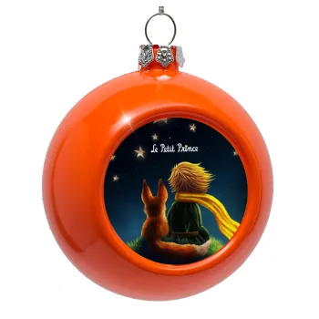 Little prince, Orange Christmas tree ornament bauble 8cm