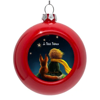 Little prince, Red Christmas tree ornament bauble 8cm