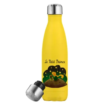 Little prince, Yellow Stainless Steel Metallic Thermos, double-walled, 500ml