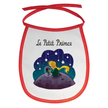 Little prince, Σαλιάρα μωρού αλέκιαστη με κορδόνι Κόκκινη