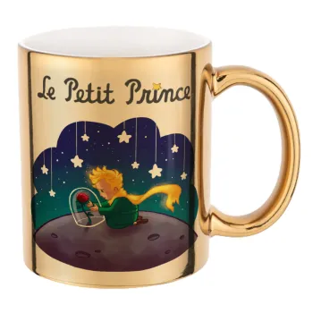Little prince, Mug ceramic, gold mirror, 330ml