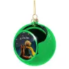 Στολίδι Χριστουγεννιάτικη μπάλα δένδρου Πράσινη 8cm