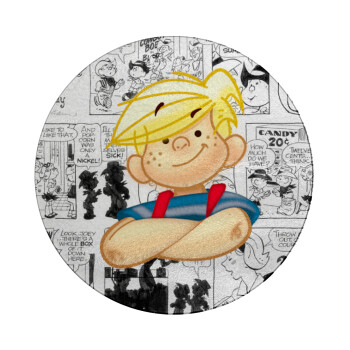 Ντένις ο τρομερός, Επιφάνεια κοπής γυάλινη στρογγυλή (30cm)