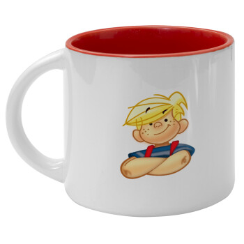 Dennis the Menace, Κούπα κεραμική 400ml Λευκή/Κόκκινη