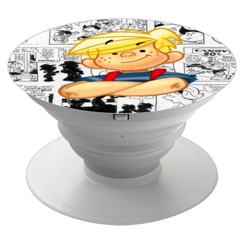 Dennis the Menace, Phone Holders Stand  White Hand-held Mobile Phone Holder
